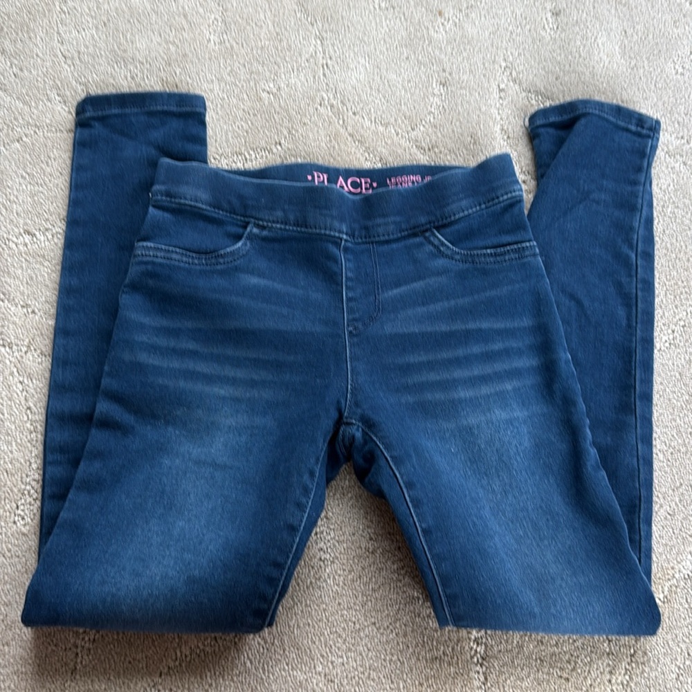 The Children’s Place Girls Size 8 Stretch Jeans, Jeggings, Washed Blue